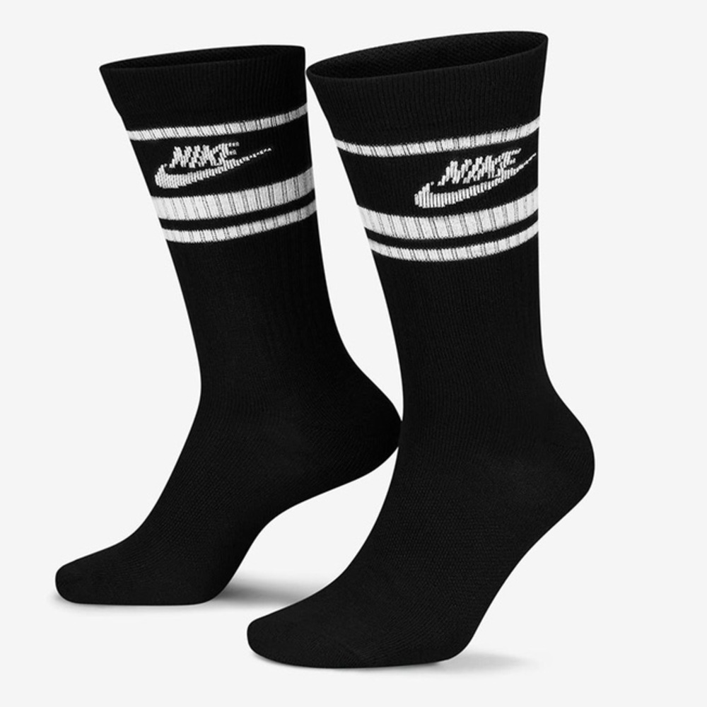 NIKE - Sportswear Dri-FIT Everyday Essential 3 Pack Mens Crew Socks - Size 8-12